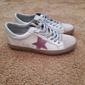 Women's Shu Shop Fashion Sneakers with distressing